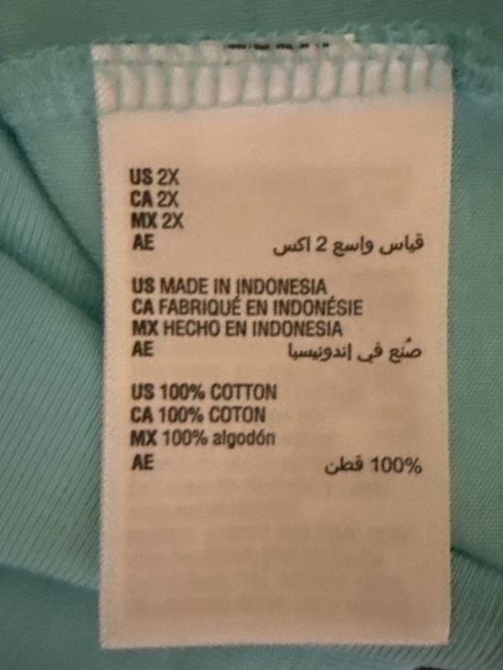 Style & Co Women's Aqua Blue Short Sleeve 100% Cotton Top, Size 2X, NWT - Picture 13 of 15